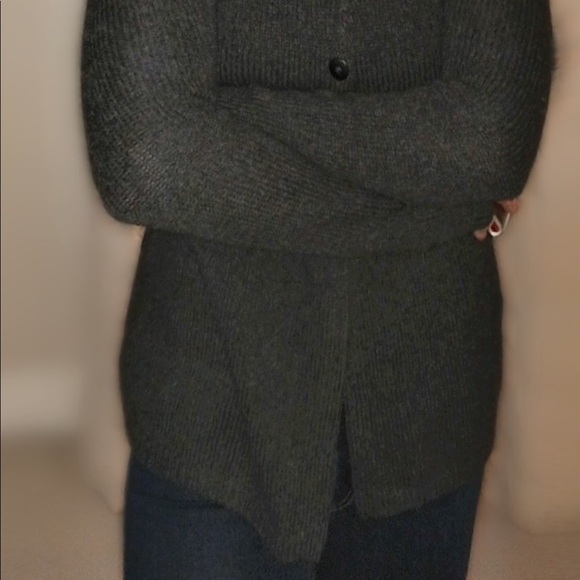 Vince wool shawl collar empire sweater size L - Picture 2 of 3